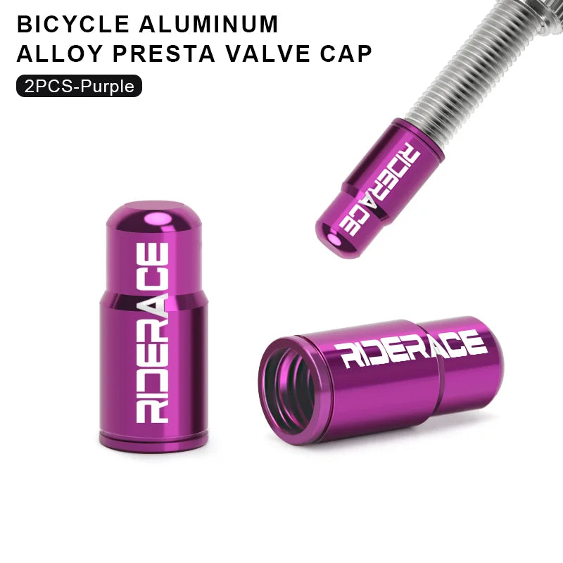 Bicycle Tire Valve Cap - Aluminum Alloy CNC Presta Valve