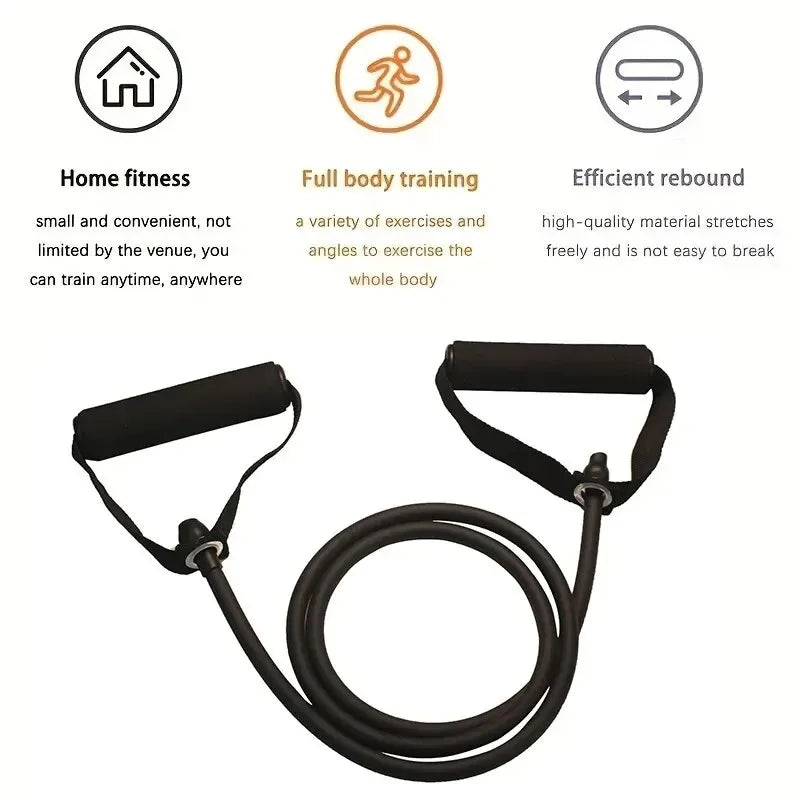 Exercise Resistance Belt with Handle - Elastic Fitness Band for Home Workouts