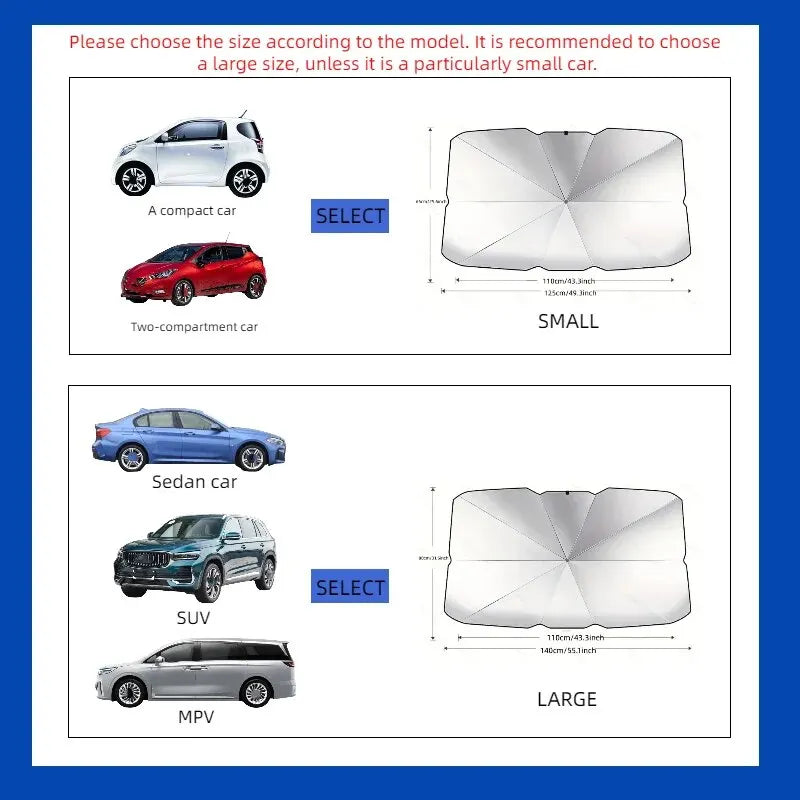 Car Windshield Sunshade Umbrella