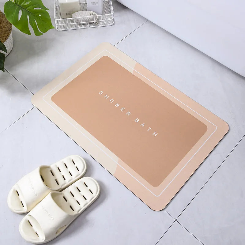 Premium Diatomite Stone Bath Mat - 3.5MM Thick Super Absorbent