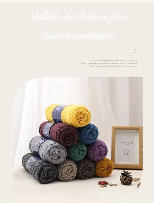 500g Coarse Hand-Weaving Alpaca Wool Yarn