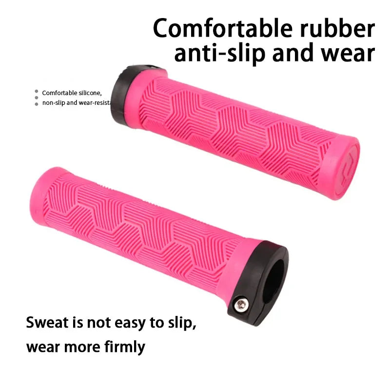 Rubber Bicycle Grips - Ergonomic MTB Handlebar Grips