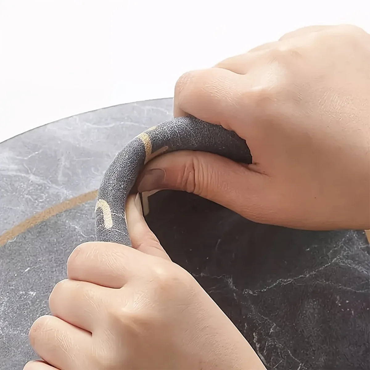 L-Shaped Kitchen Floor Mat - Non-Slip Absorbent Corner Mat