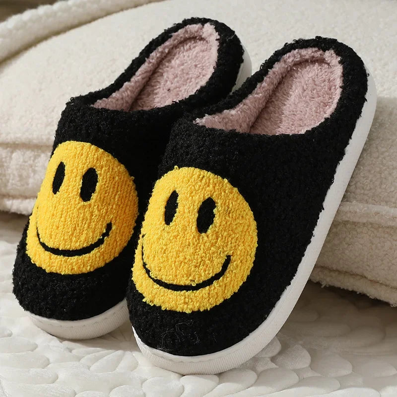 Plush Winter Slippers - Fluffy Cotton Non-Slip Indoor Shoes