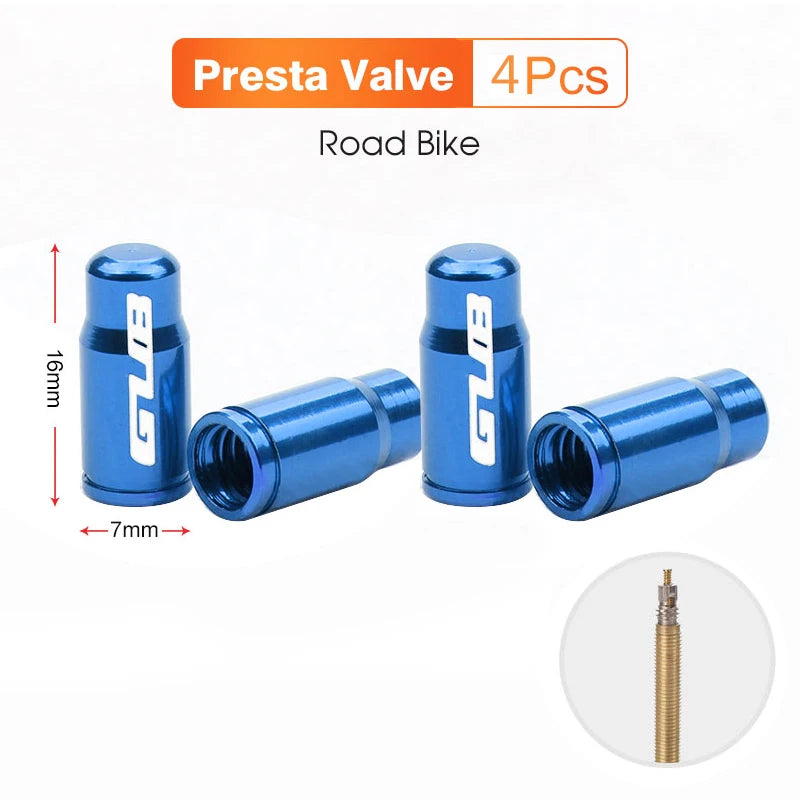 Aluminum CNC Bicycle Tire Valve Cap - Dustproof Schrader Presta