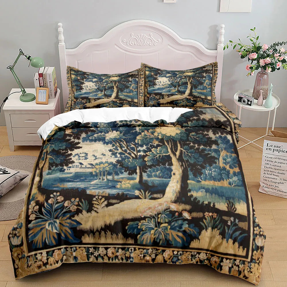 Parure de couette Aubusson antique – Design français classique