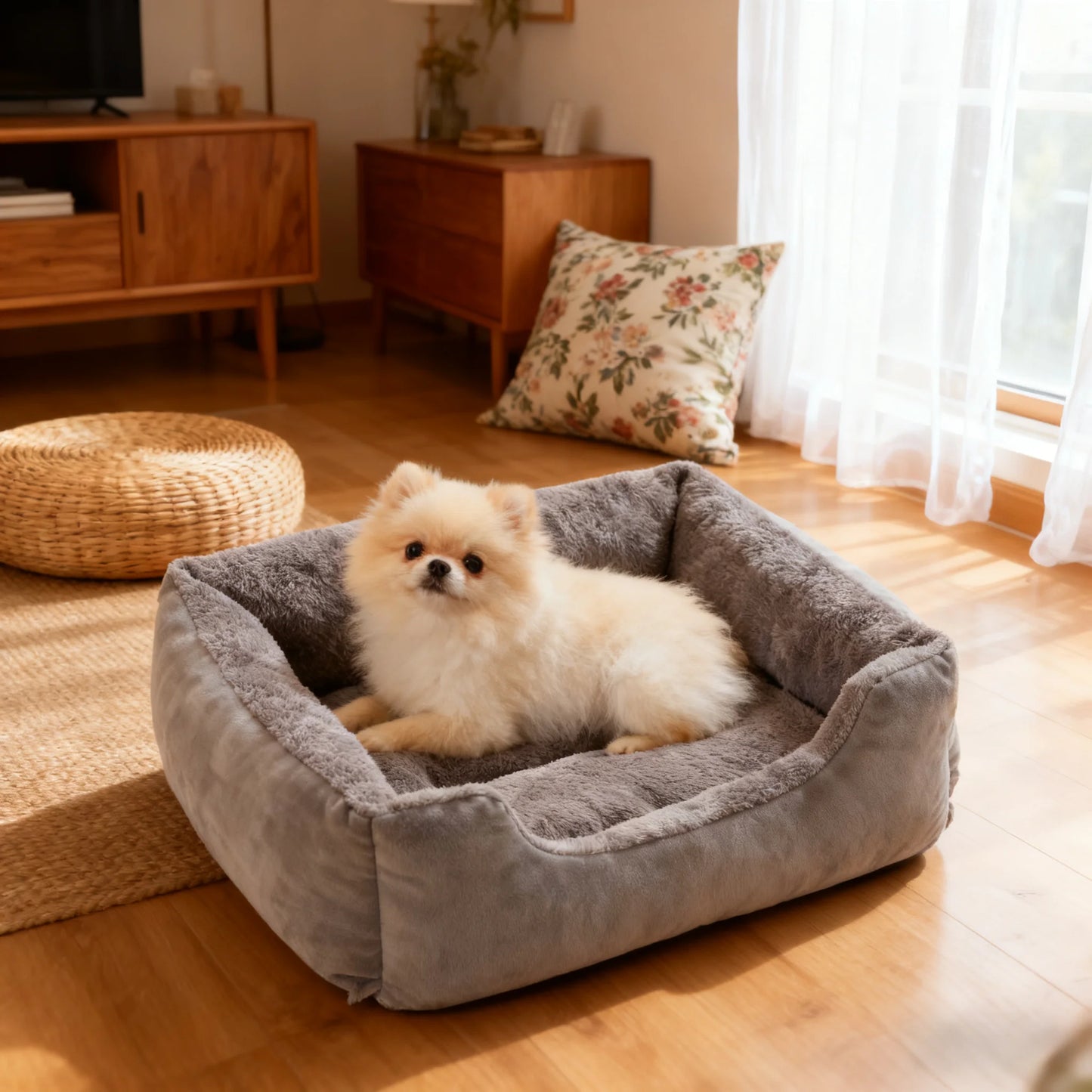 Winter Warm Cat Nest - Plush Pet Bed for Cats & Dogs