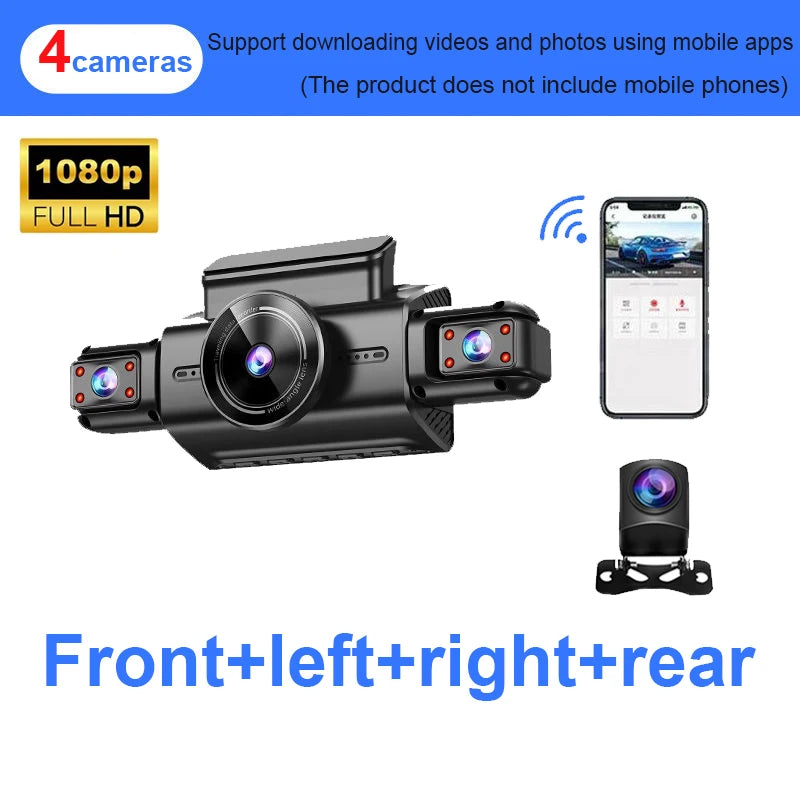 4K HD Hidden Dash Cam - Night Vision - 24/7 Monitor