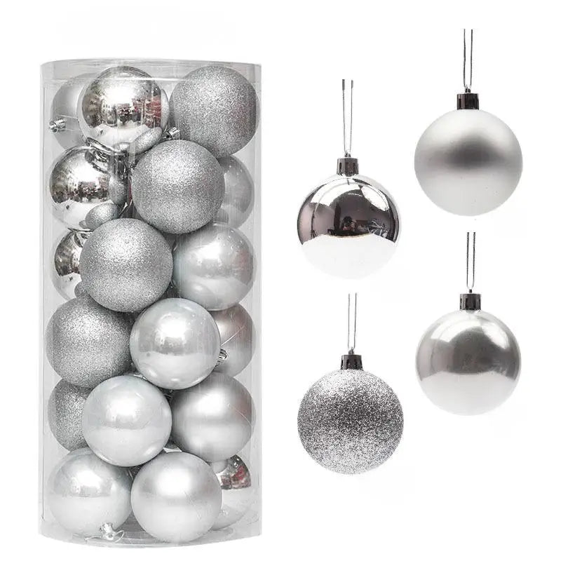 Christmas Ball Ornaments - Multicolor Electroplating Pendant Set