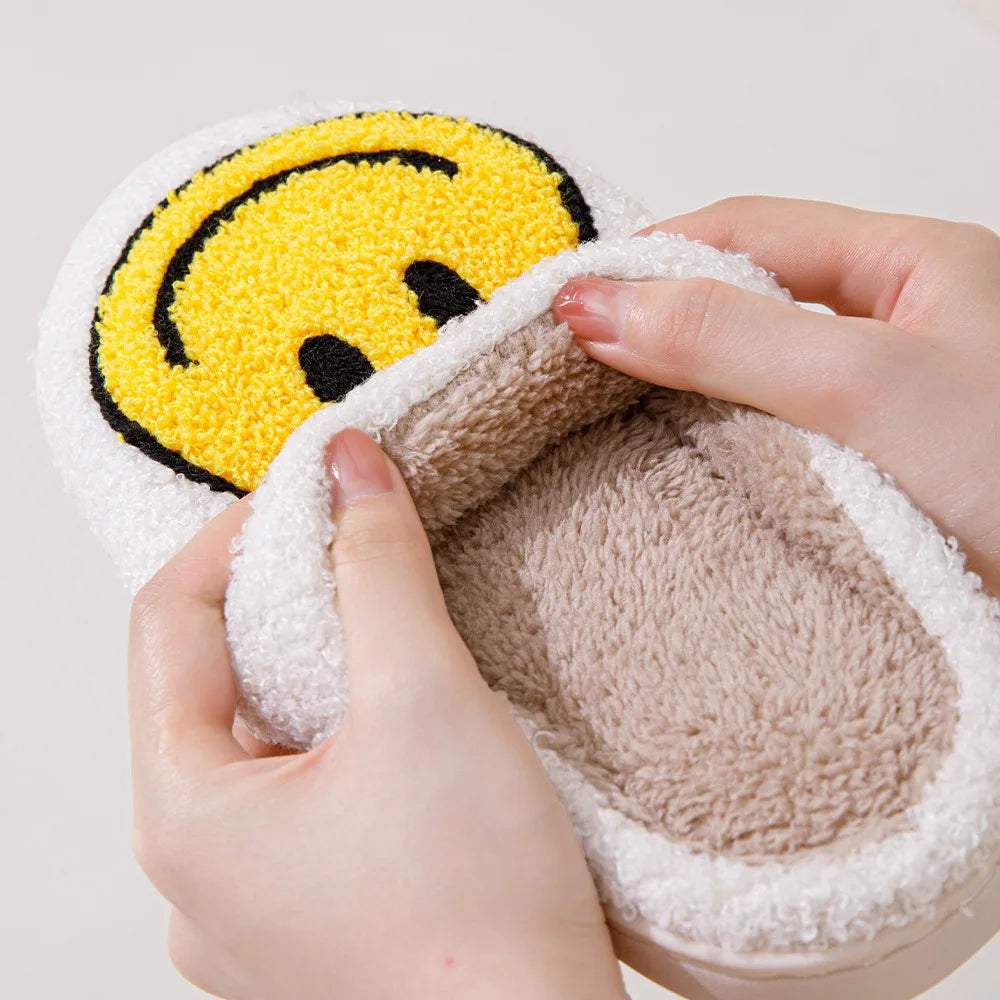 Plush Winter Slippers - Fluffy Cotton Non-Slip Indoor Shoes