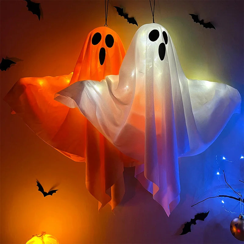 Halloween Ghost LED Light - Hanging Horror Prop Decoration