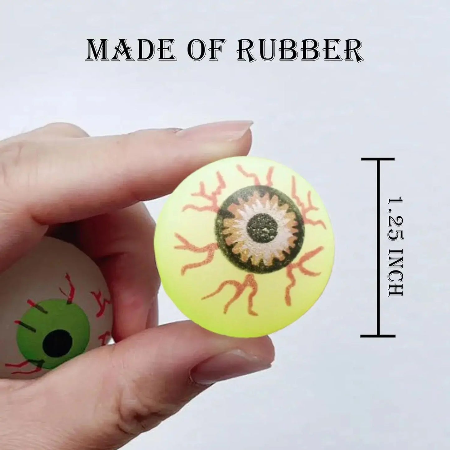 Glow in Dark Eyeball Bouncy Ball - Halloween Toys
