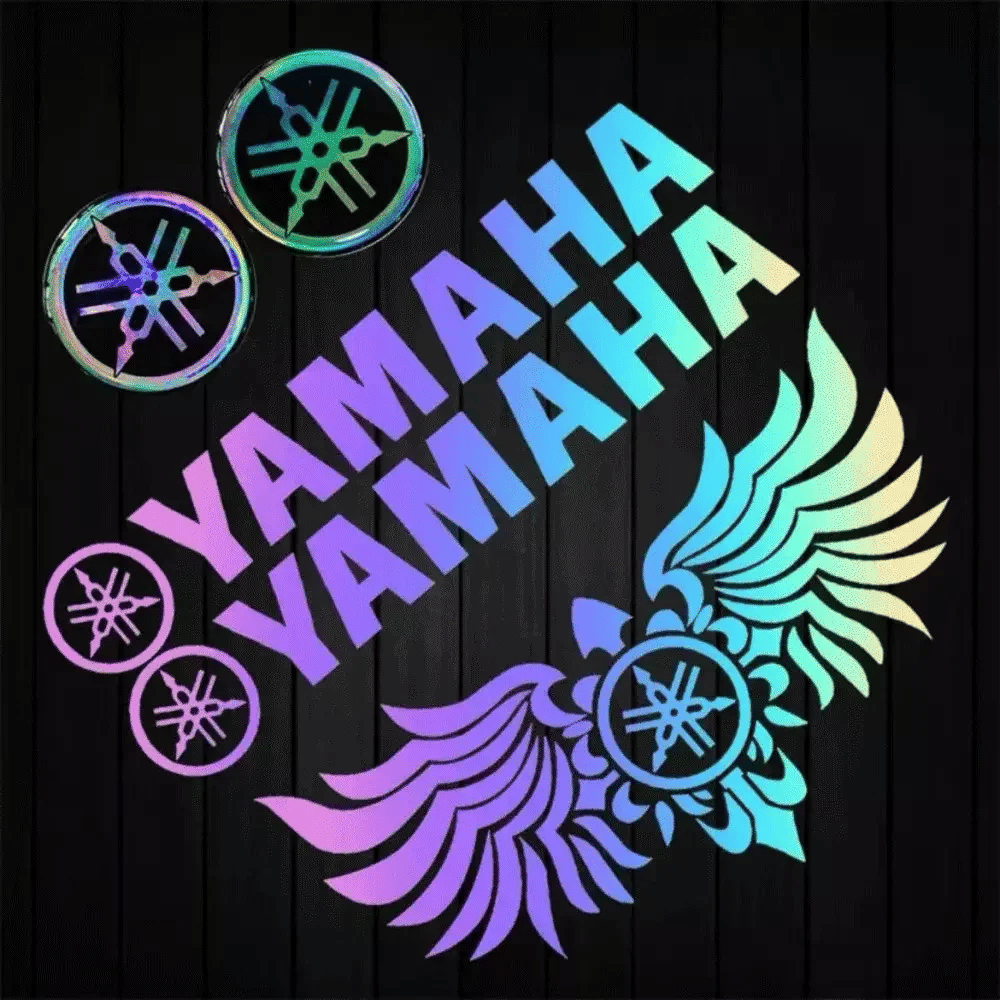 Motorcycle Reflective Laser Letter Stickers - Body Decoration Decals