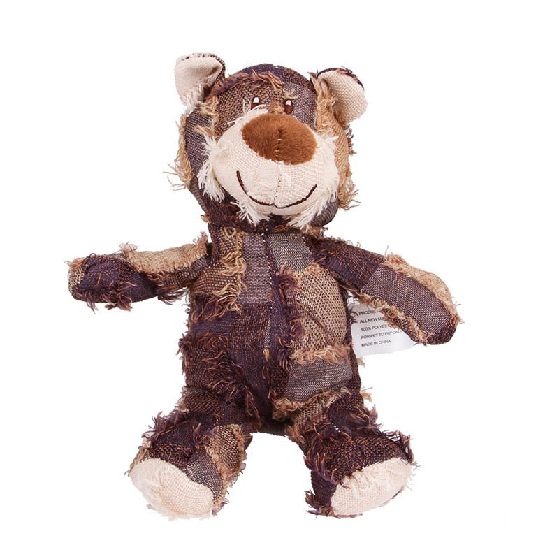 Jouet sonore en peluche pour chien - Jouet interactif en peluche pour chien
