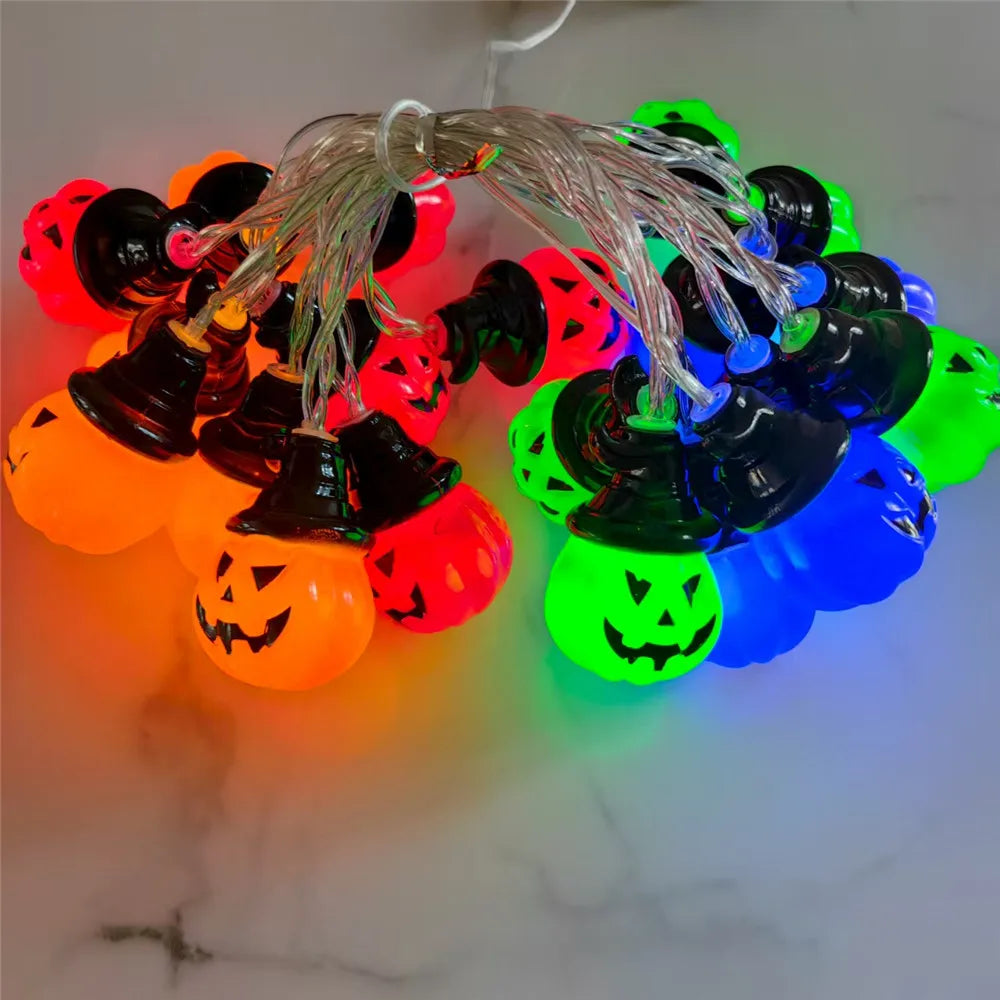 Pumpkin String Lights - RGB LED Indoor Outdoor Decoration