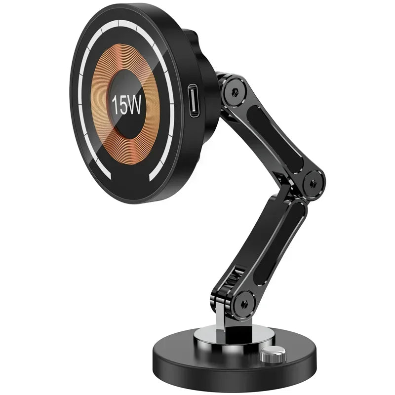 Magnetic Car Wireless Charger Stand - iPhone 15/14/13/12 Mount