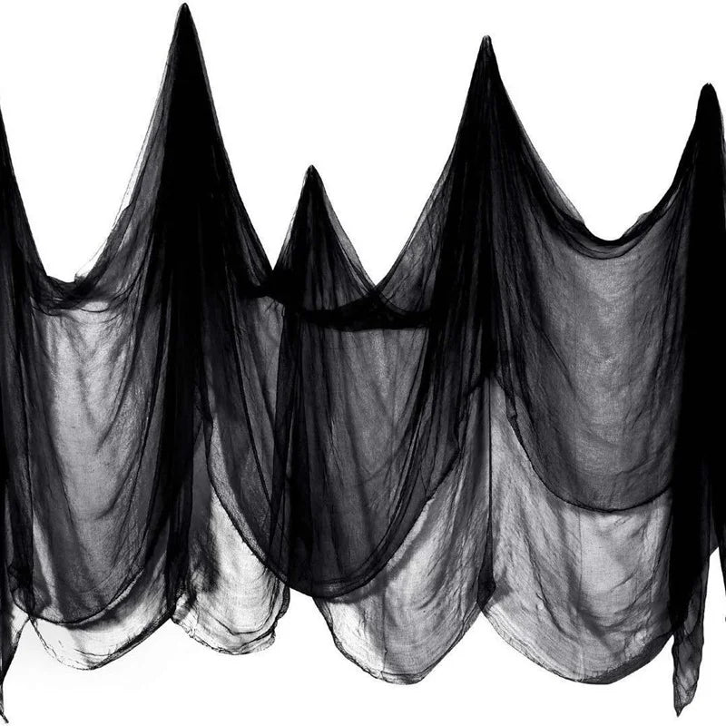 Halloween Hanging Ghost Mask Door Curtain - Haunted House Decor