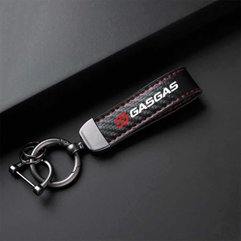 Carbon Fiber Motorcycle Keychain Holder - High-Grade Keyring