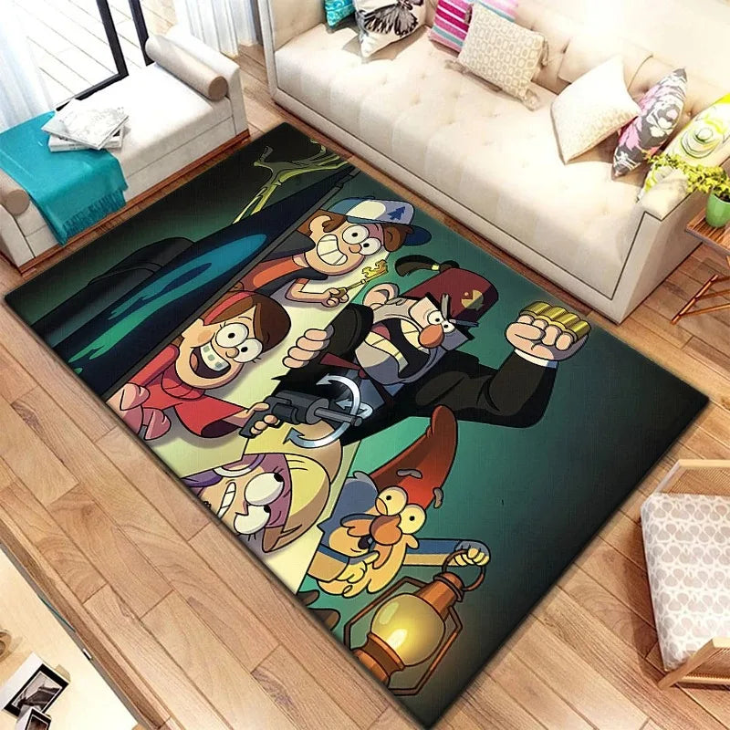 Gravity Falls HD Printed Carpet - Large Multi-Purpose Rug