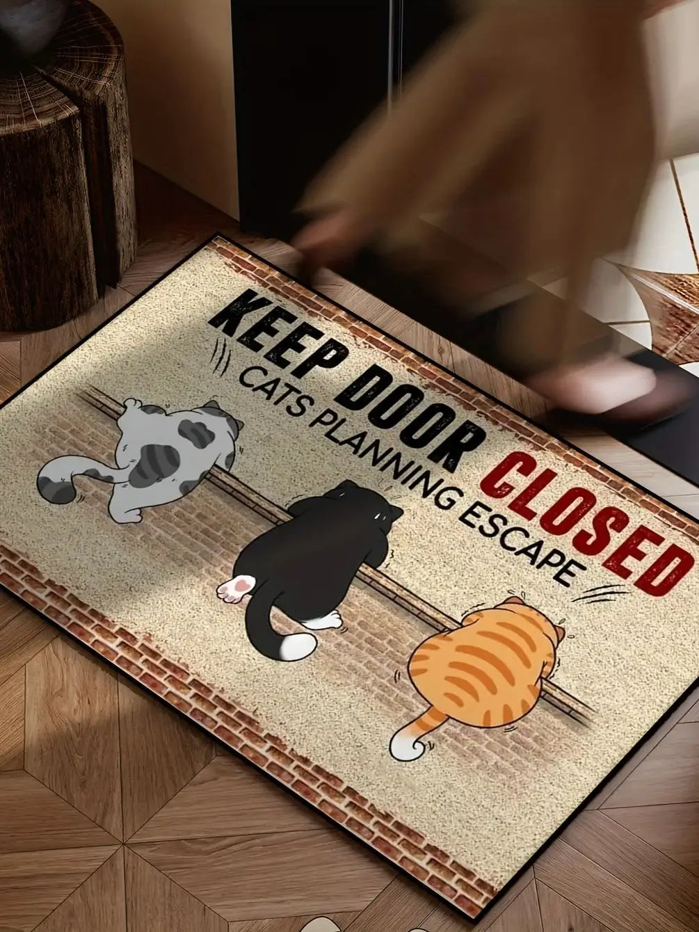 Cute Cartoon Cat & Dog Carpet - Welcome Doormat for Home