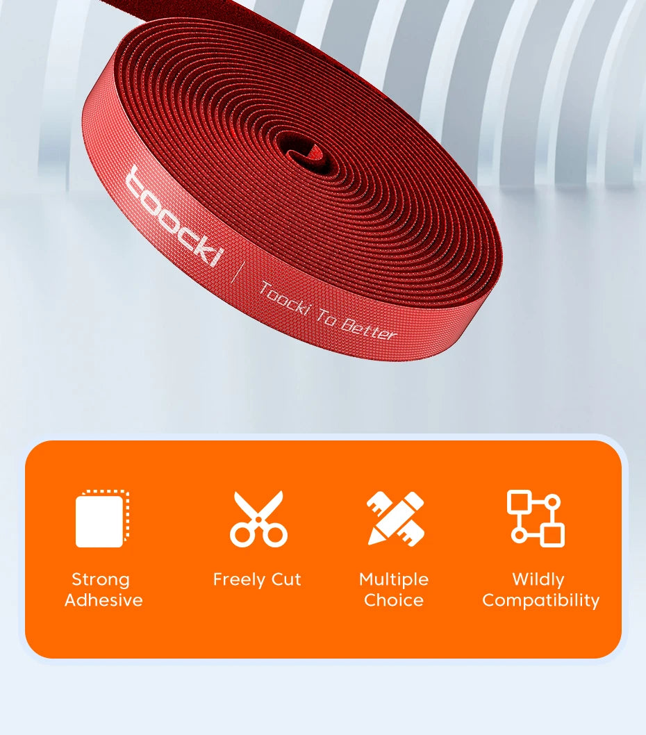 Cable Organizer - USB Cord Protector & Management Tape - Bascora