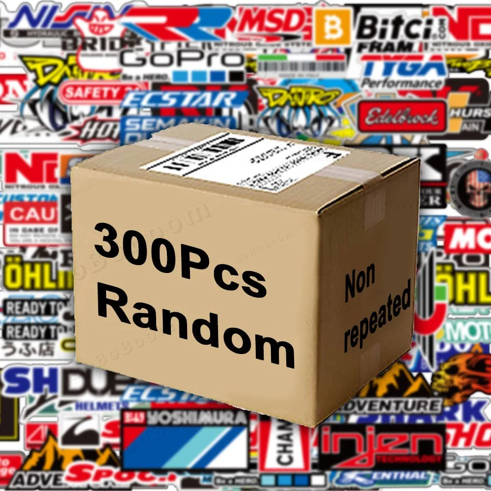 Motorcycle Stickers - Sponsor Logo Helmet Tank Decals