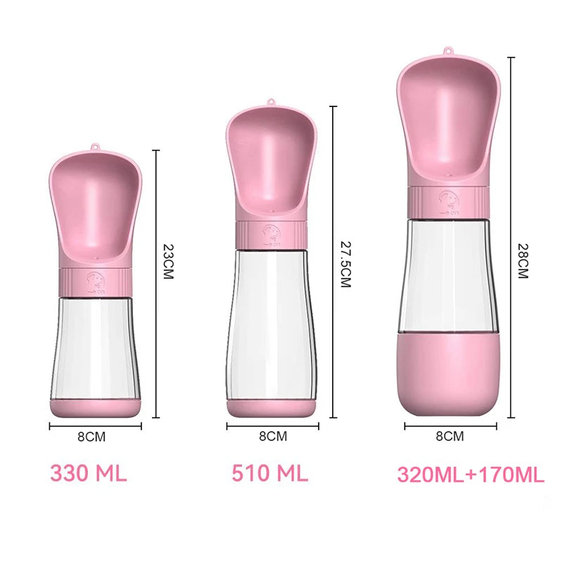 Portable Pet Water Bottle & Food Container