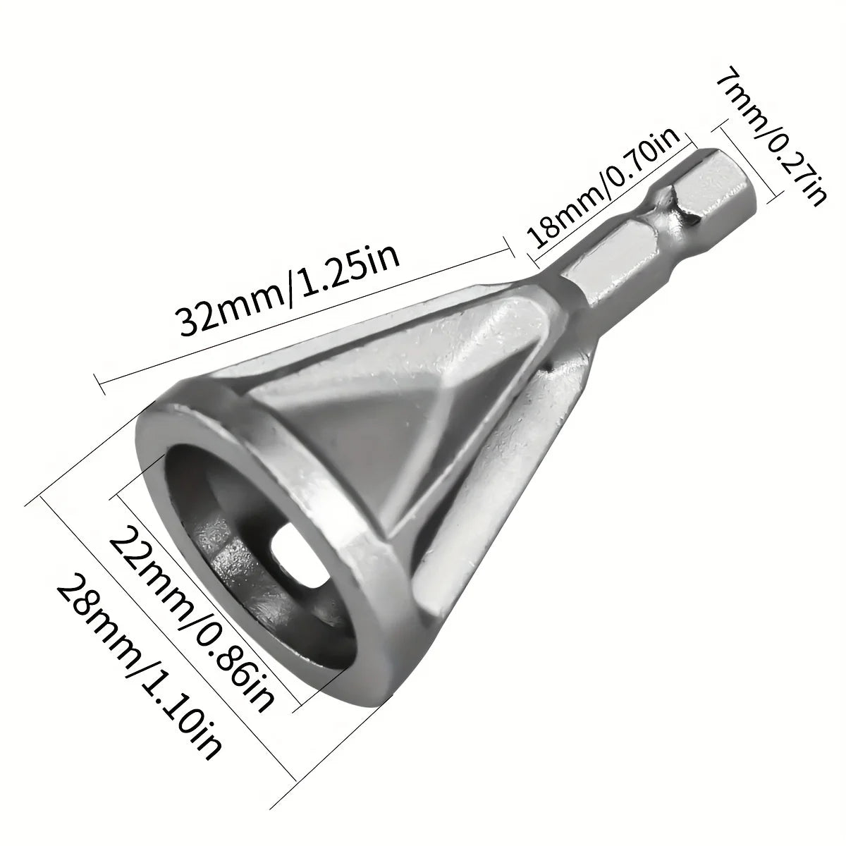 Chamfering Tool - Metal Deburring Chuck Drill Attachment