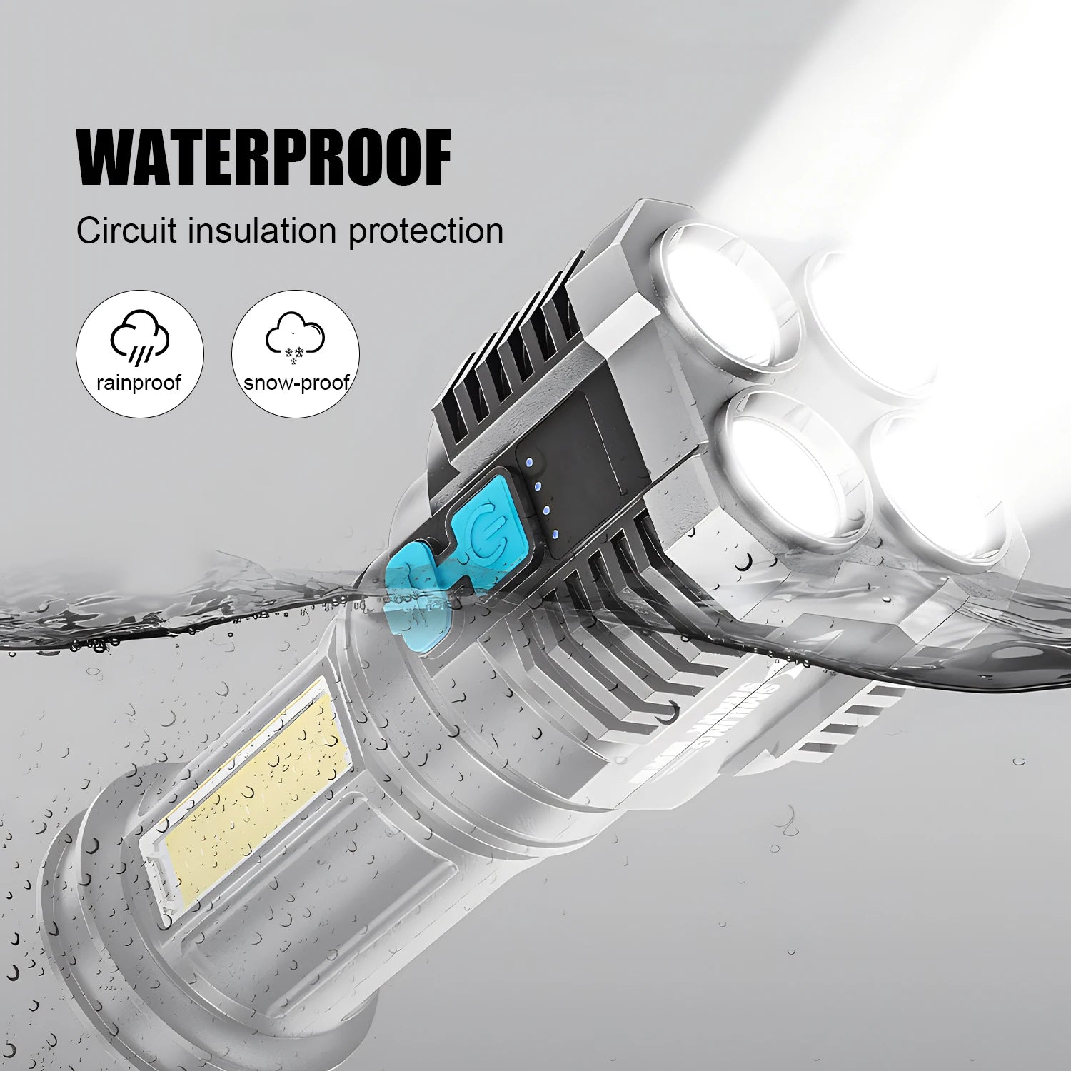 Self Defense Flashlight - Rechargeable High Power - Bascora
