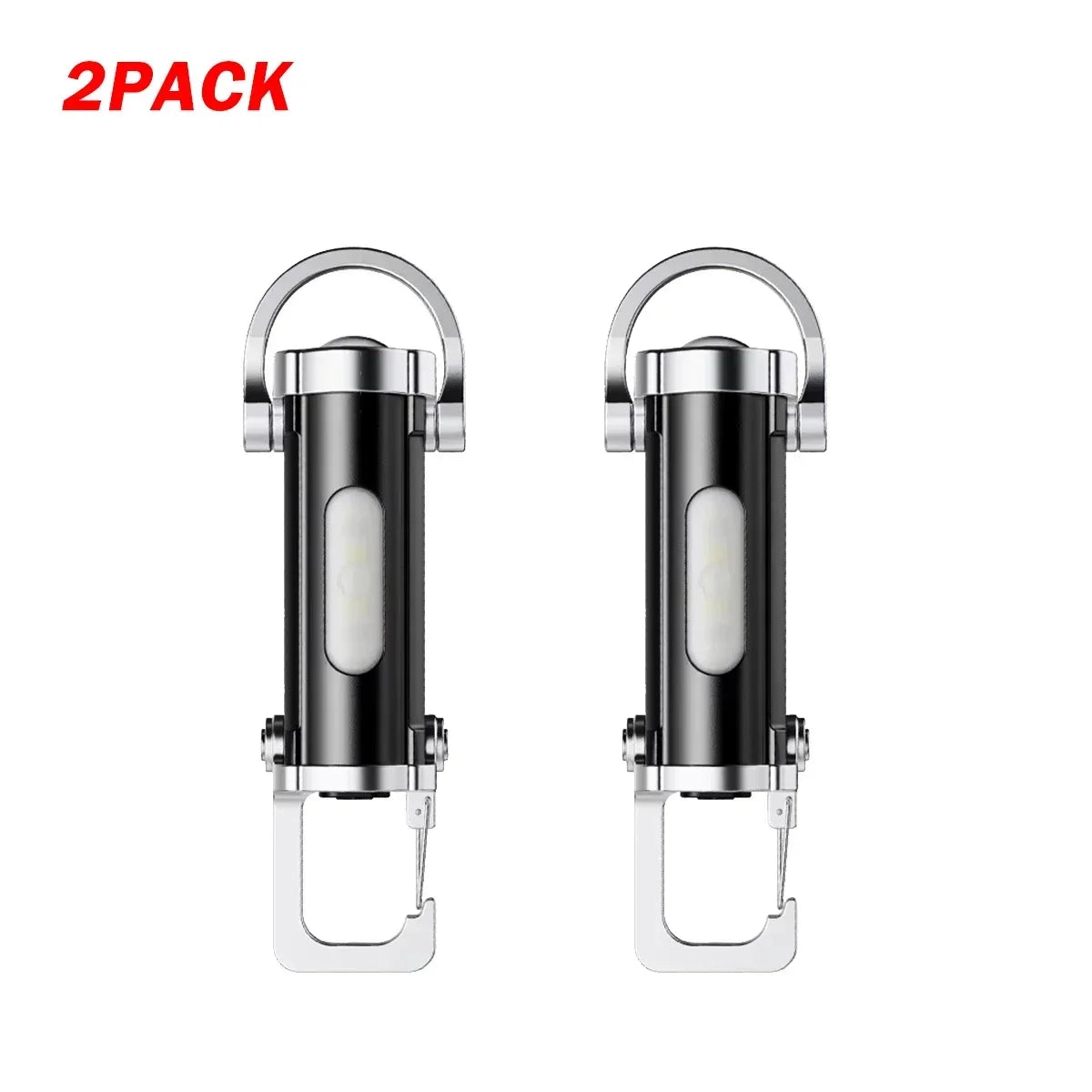Mini Rechargeable Keychain Flashlight - 800LM EDC COB Work Light