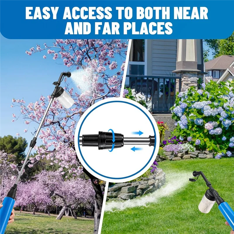 AT05 Adjustable Diatomaceous Earth Powder Duster - 16.5" to 37.4" Garden Sprayer