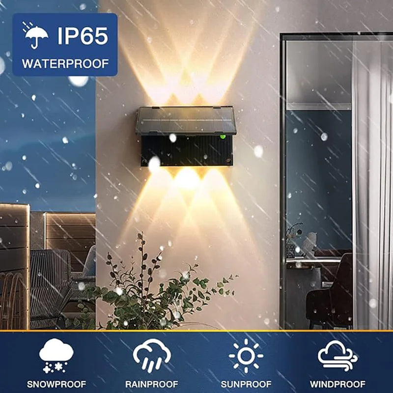 Solar Wall Light - Waterproof LED