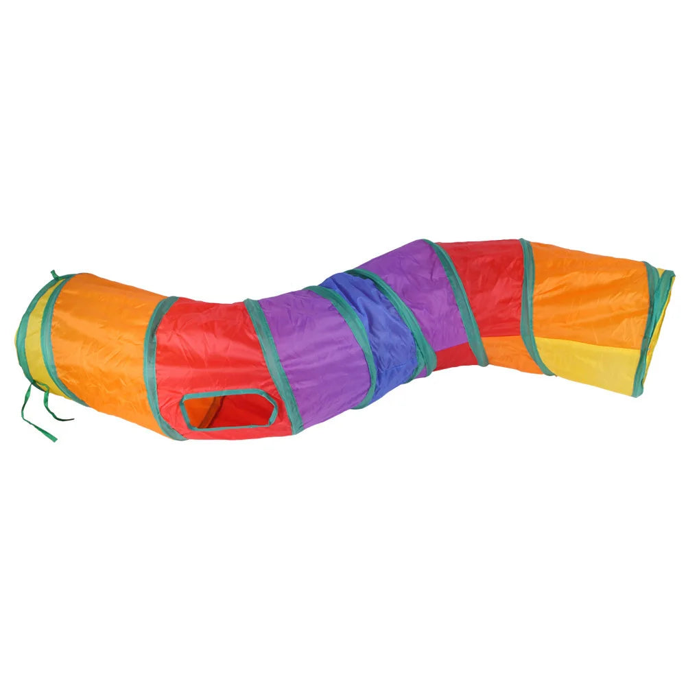 Túnel plegable para gatos - Diversión en interiores