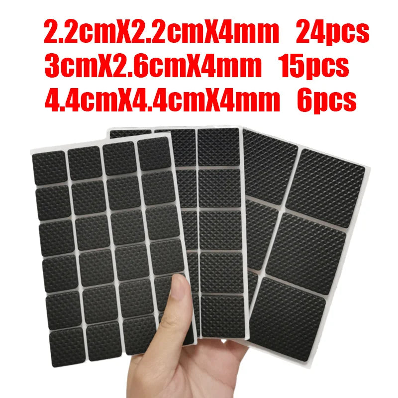 Rubber Chair Leg Pads - Anti-Slip Furniture Floor Protectors