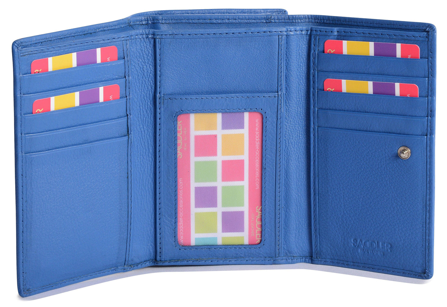 Paula RFID Leather Trifold Purse