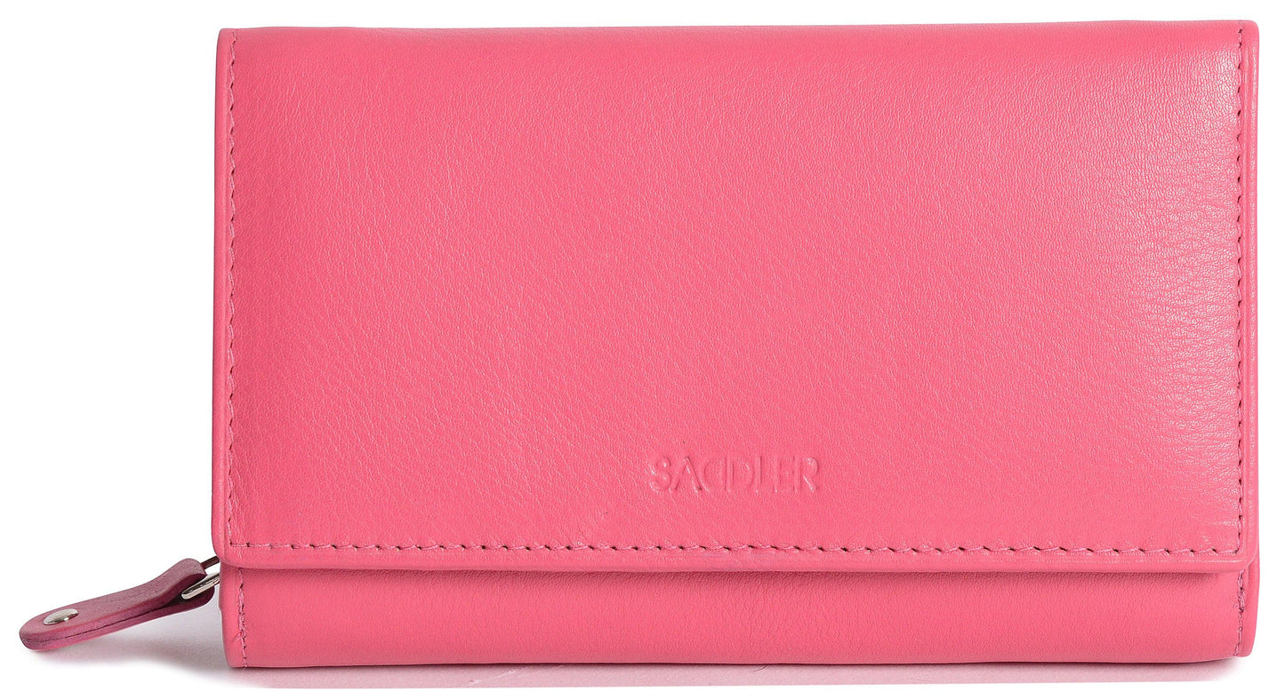 Paula RFID Leather Trifold Purse