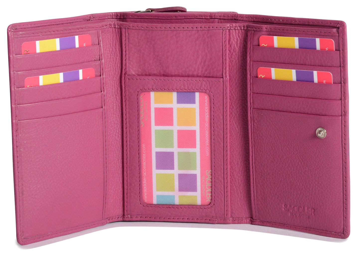 Paula RFID Leather Trifold Purse