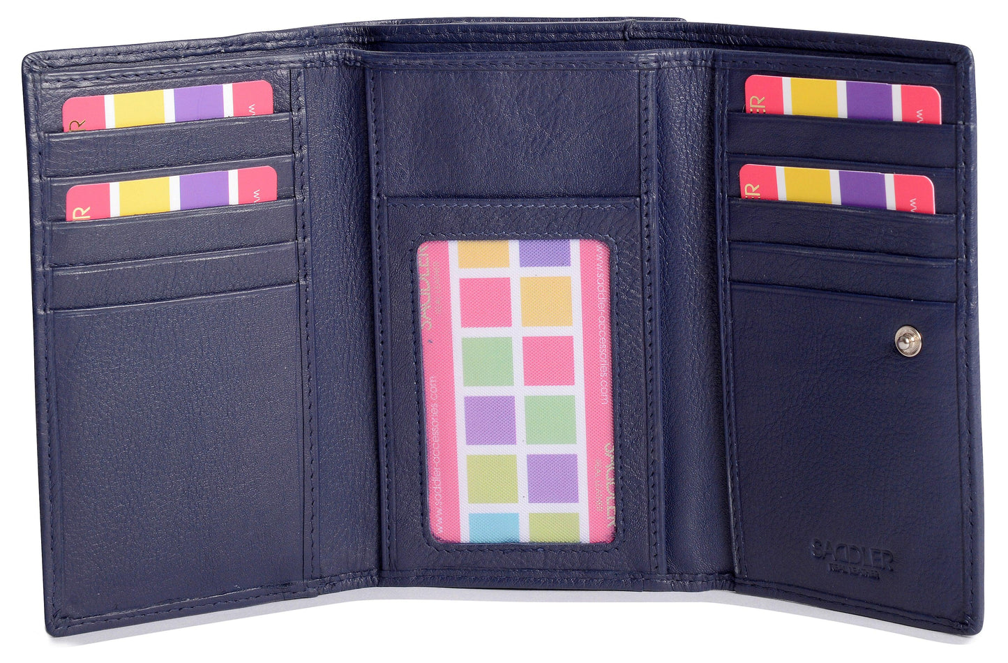 Paula RFID Leather Trifold Purse