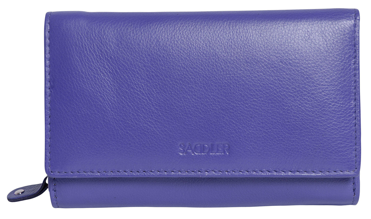 Paula RFID Leather Trifold Purse