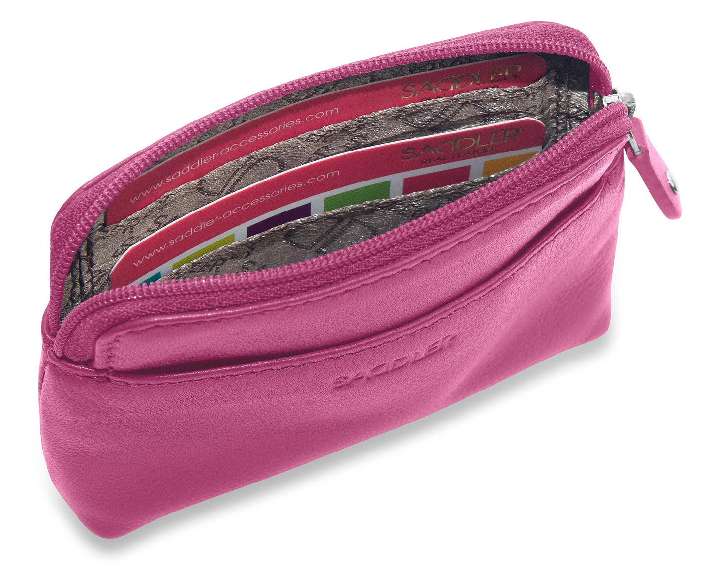 Pia RFID Leather Zip-Top Purse