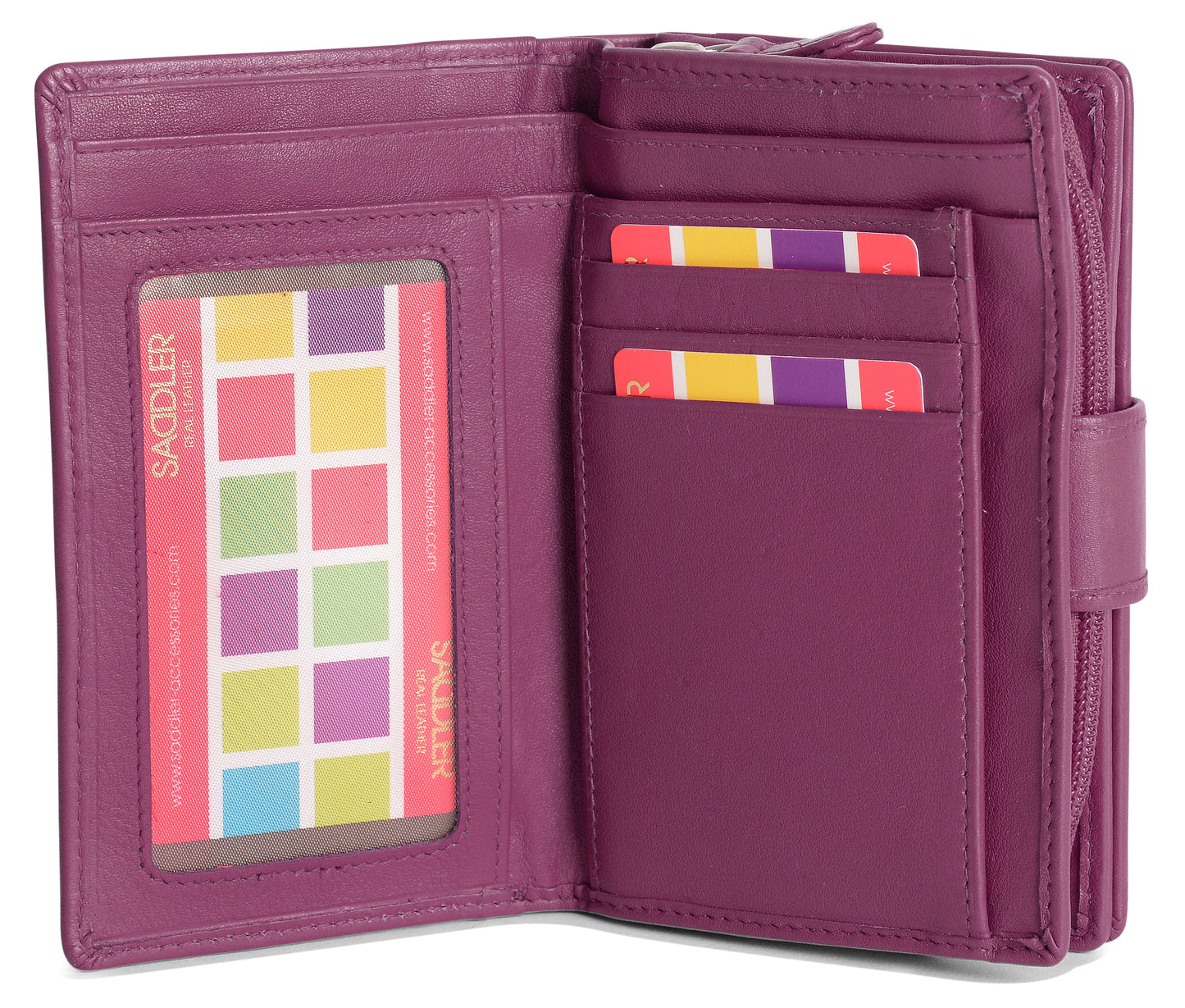 Georgie RFID Leather Double-Sided Purse