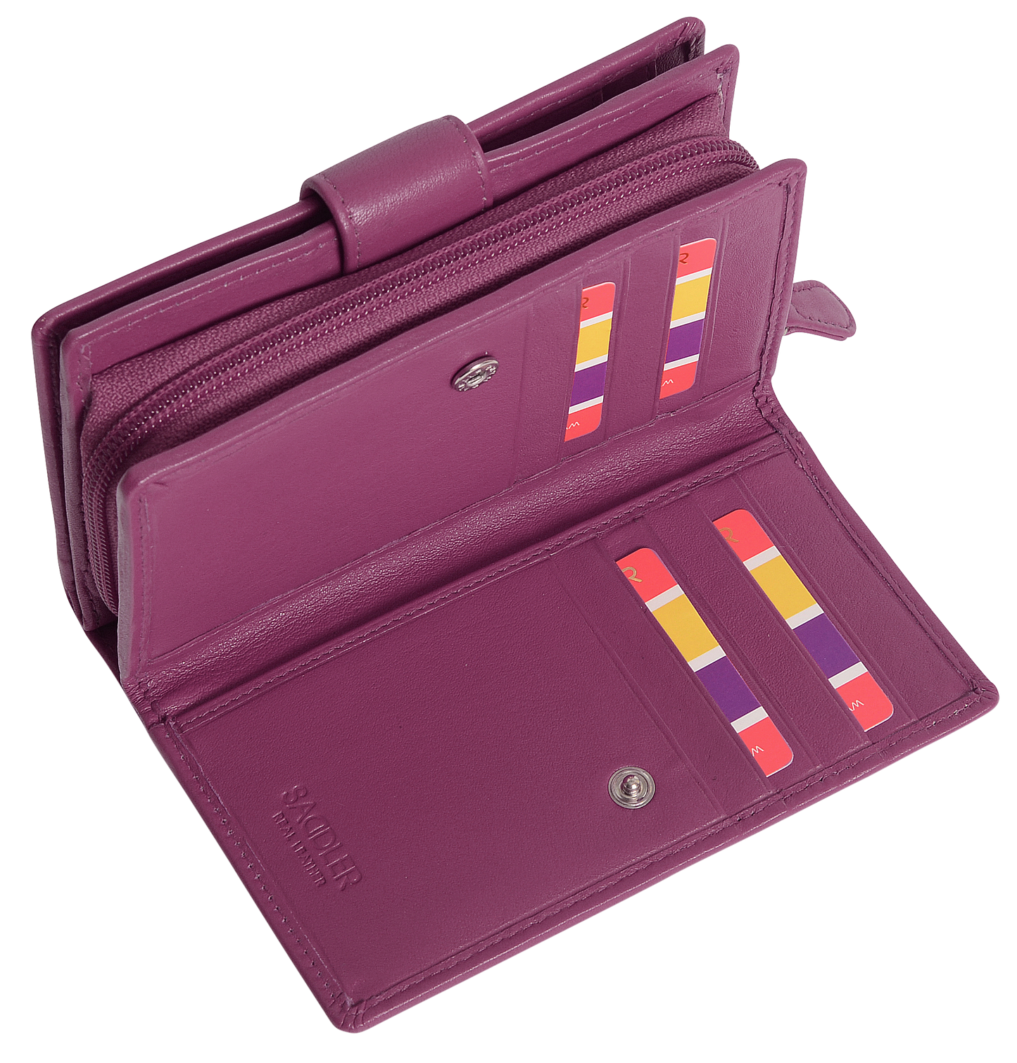 Georgie RFID Leather Double-Sided Purse