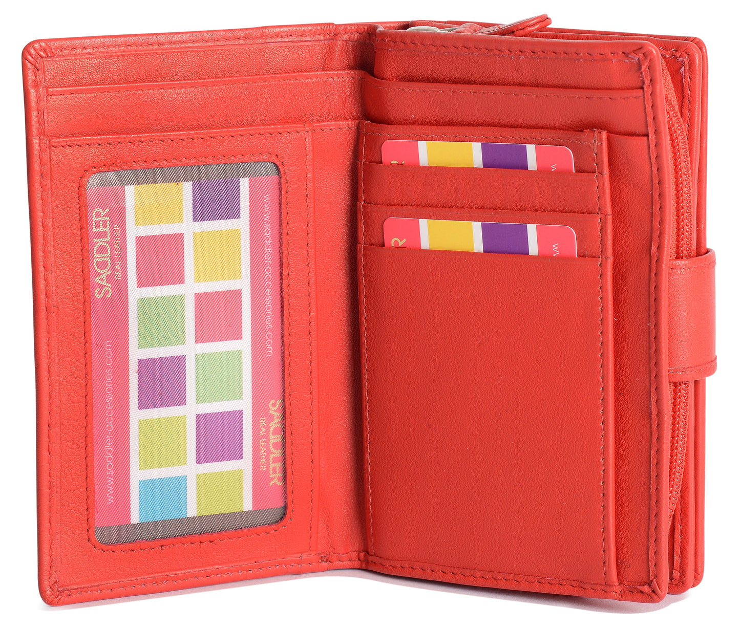 Georgie RFID Leather Double-Sided Purse