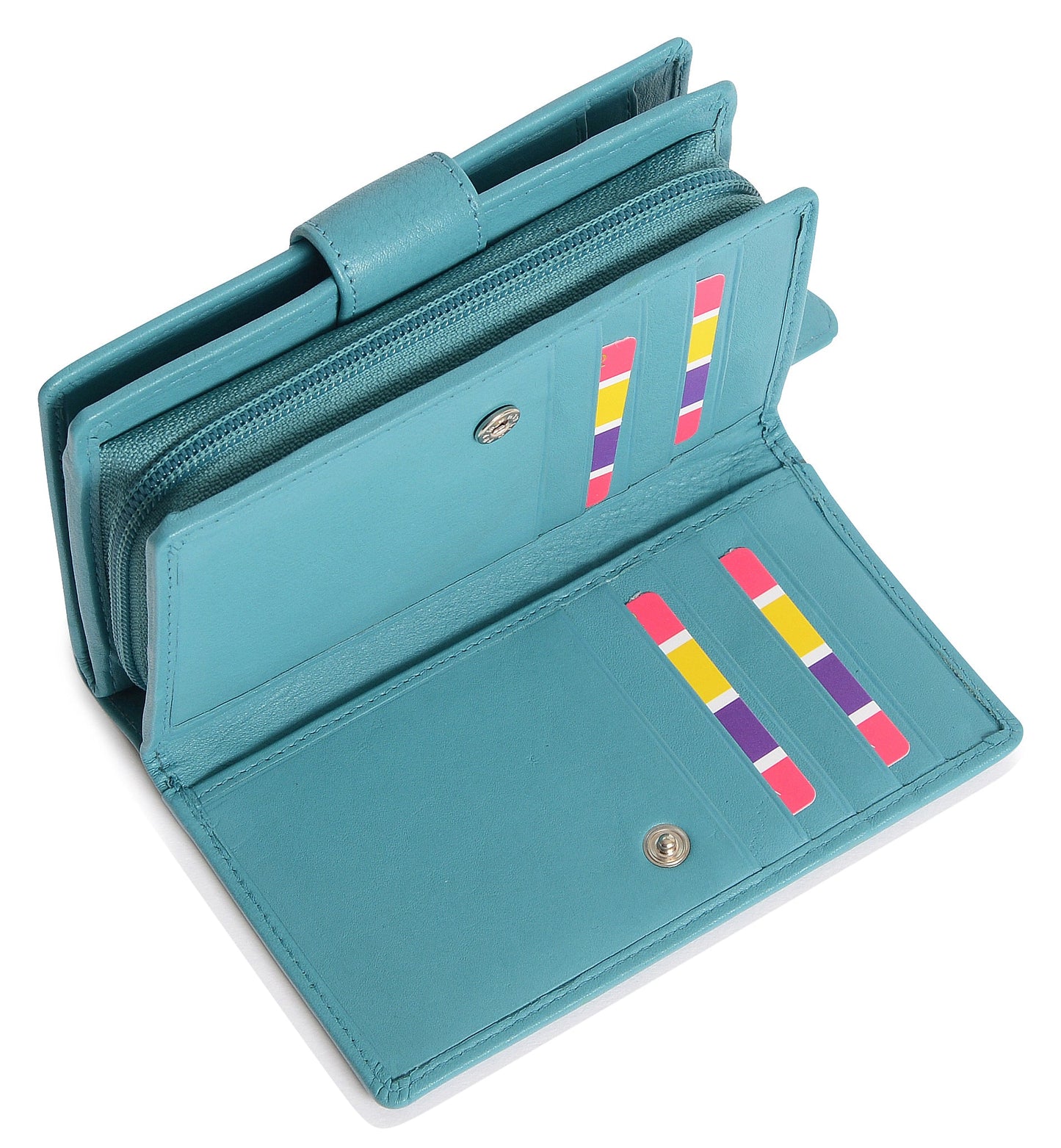 Georgie RFID Leather Double-Sided Purse