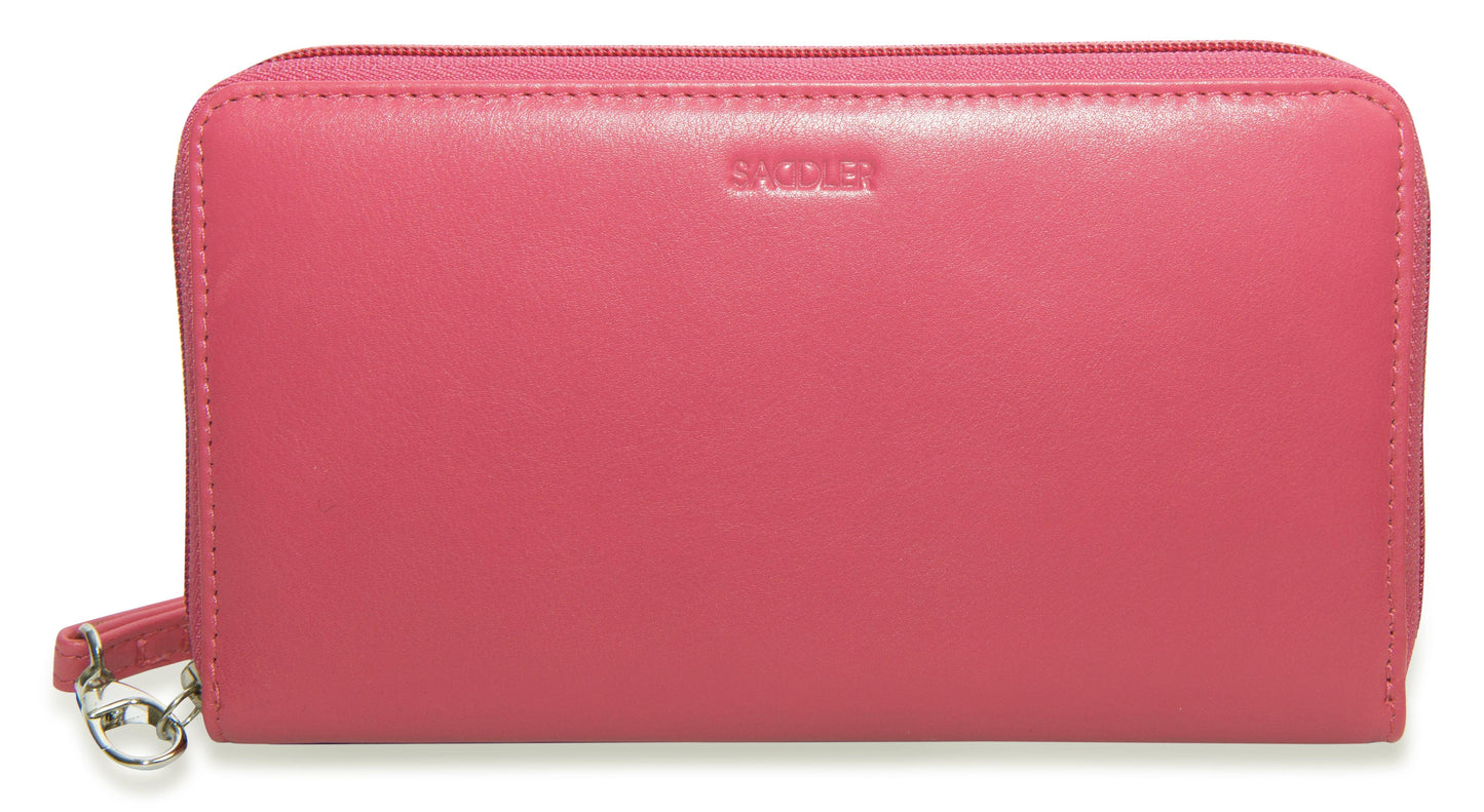 Sophia RFID Leather Zip Around Purse