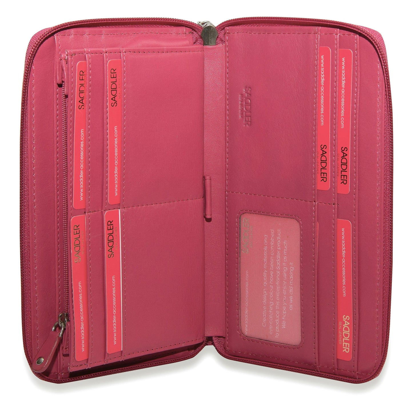 Sophia RFID Leather Zip Around Purse