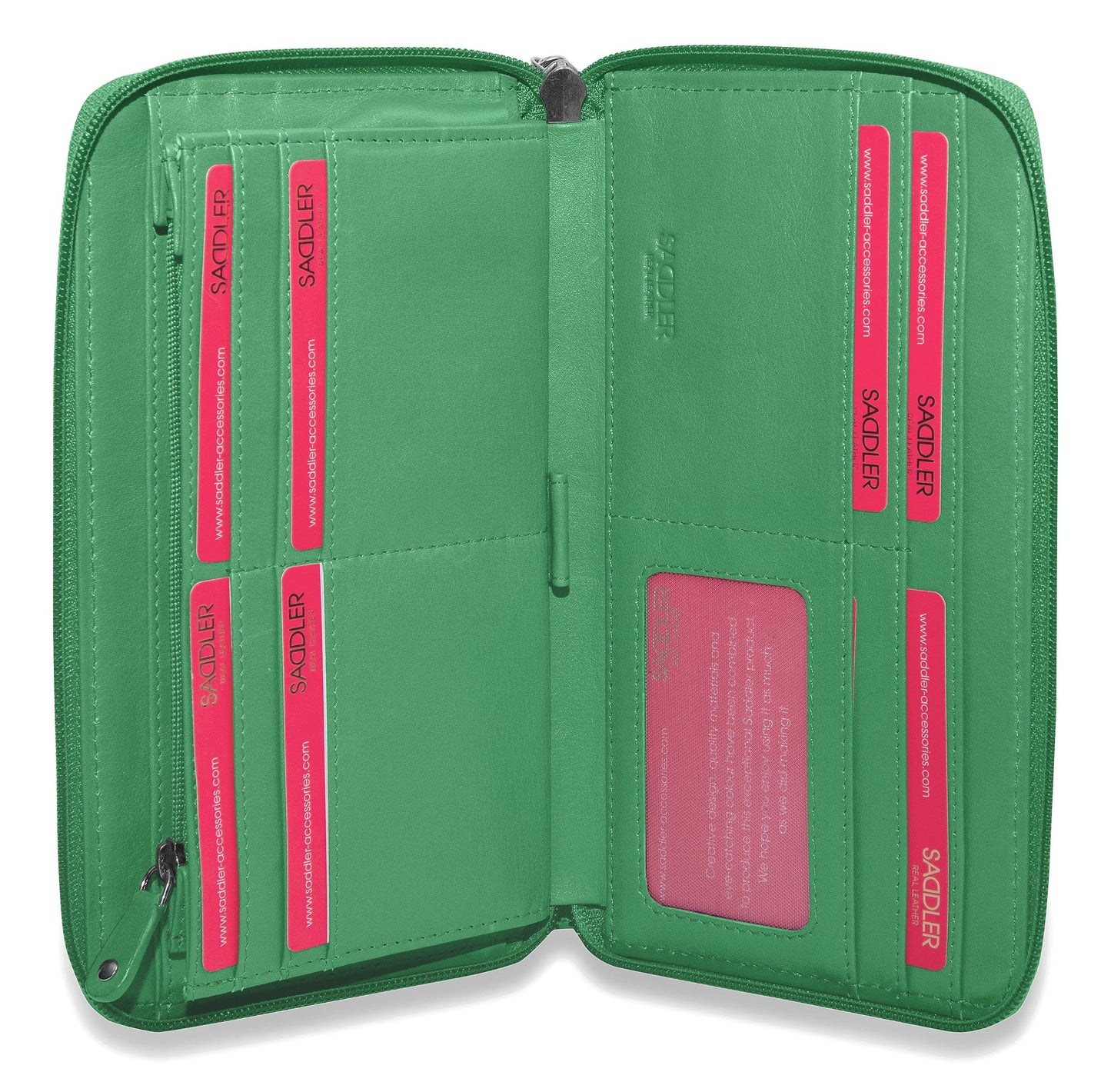 Sophia RFID Leather Zip Around Purse