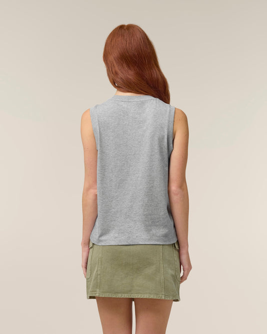 Organic High Neck Tank Top - Womens