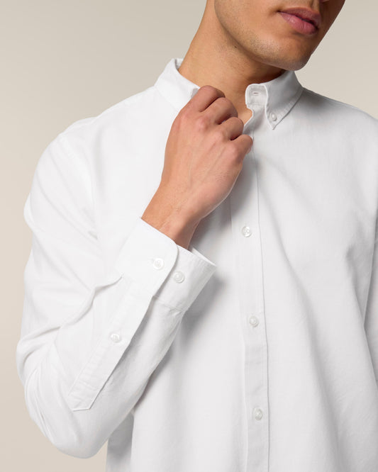 Organic Cotton Oxford Long Sleeve Shirt - Mens