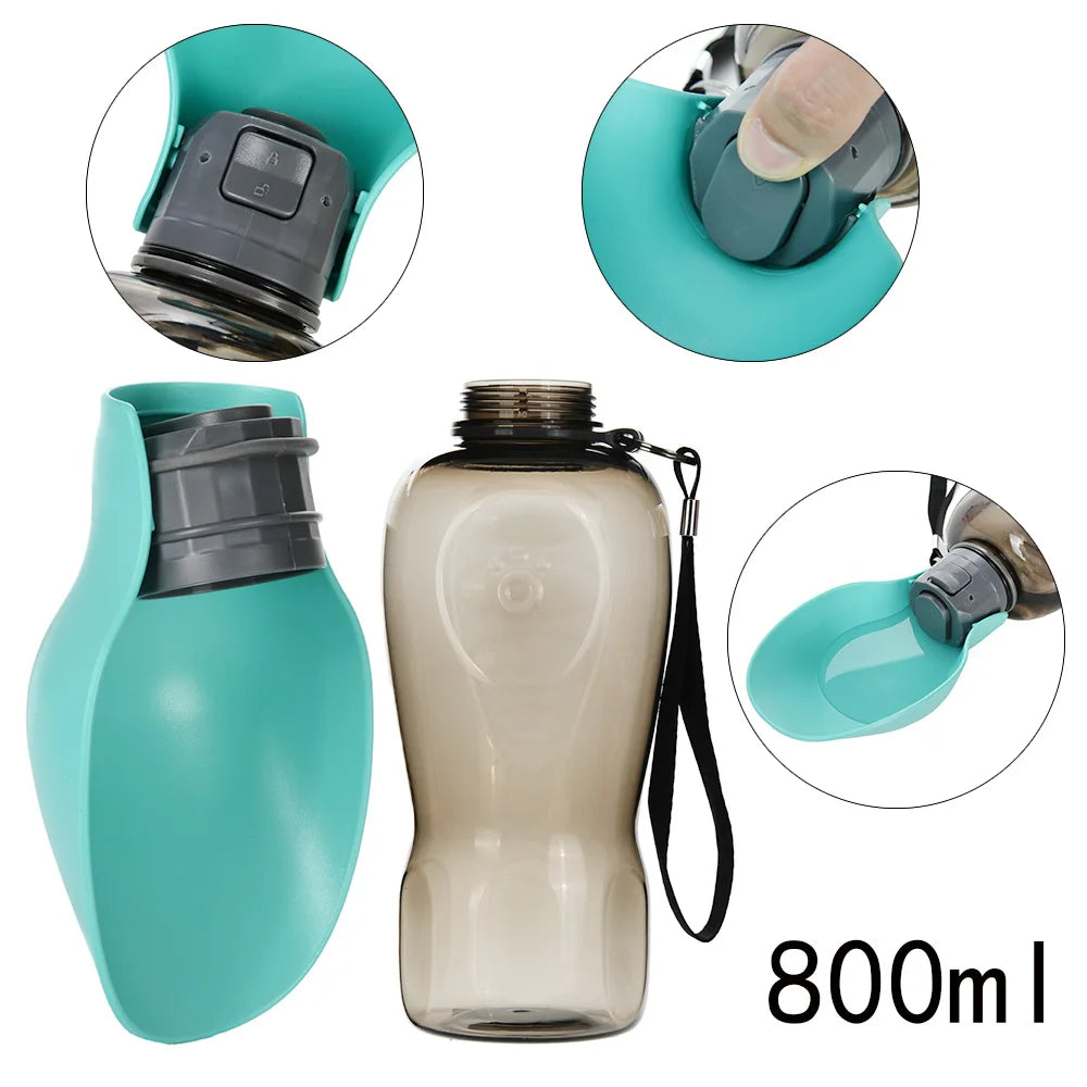 Bouteille d'eau portable pour animaux de compagnie - 800 ml